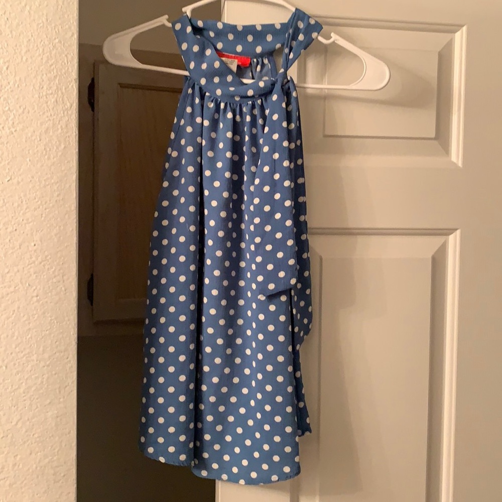 Polka dot halter top
